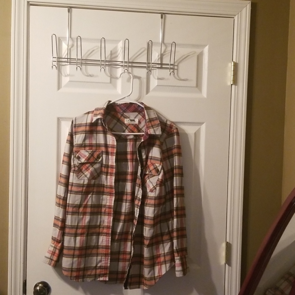 Plaid shirt size Medium brand Name AMK